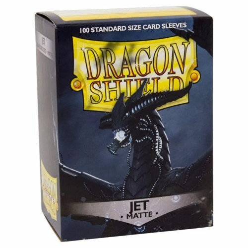 Dragon Shield Sleeves: 100 Box - Jet Matte