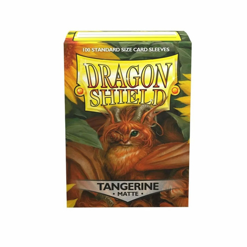 Dragon Shield Sleeves: 100 Box - Tangerine Matte