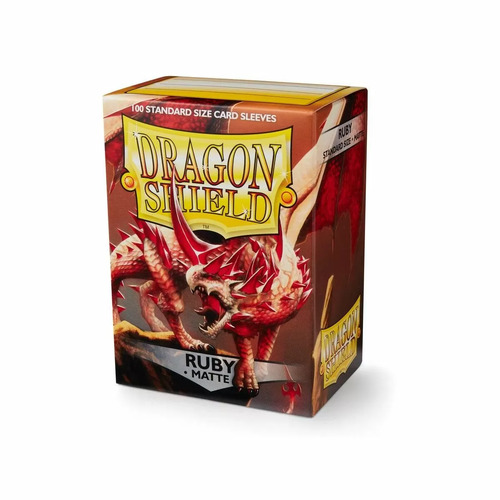 Dragon Shield Sleeves: 100 Box - Matte Ruby