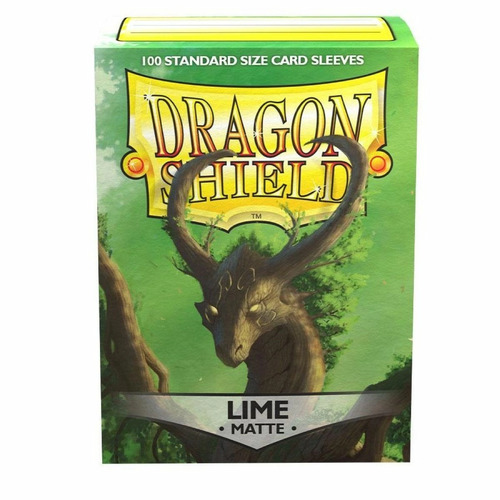Dragon Shield Sleeves: 100 Box - Matte Lime