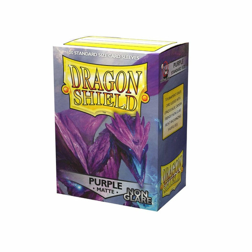 Dragon Shield Sleeves: 100 Box - Non-Glare Purple