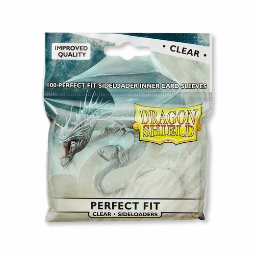 Dragon Shield Sleeves: Perfect Fit SIDELOADER 100/pack Clear