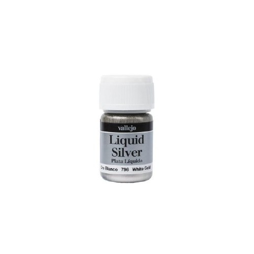 Model Colour Metallic Liquid White Gold (Alcohol Base) 35 ml