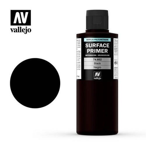 Vallejo Surface Primer Colour Black 200ml