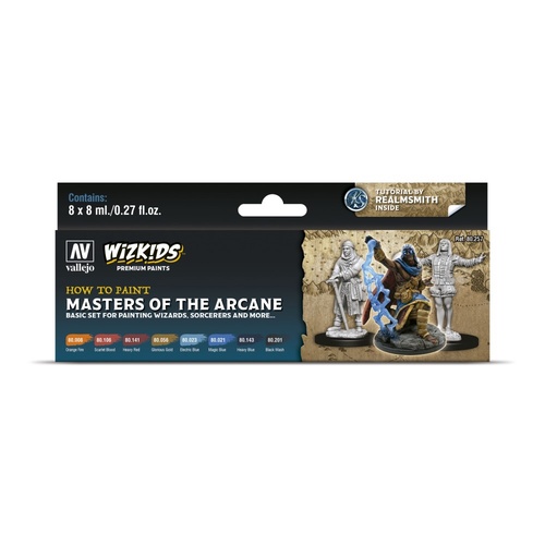 Wizkids Premium Paint Set by Vallejo: Masters of the Arcane