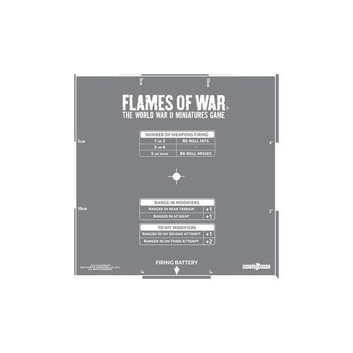Flames of War 4th Ed - Artillery Template 