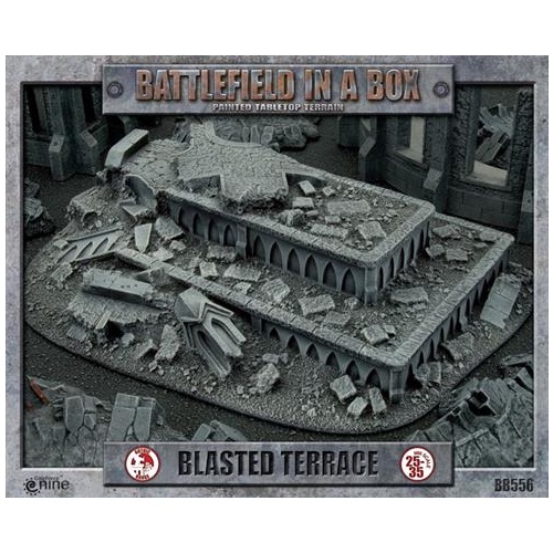 Battlefield in a Box: BB556 Gothic Terrain: Blasted Terrace -30mm (1 pc)