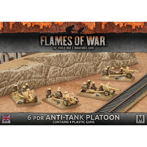Flames of War: British: 6pdr Anti-tank Platoon (Plastic)
