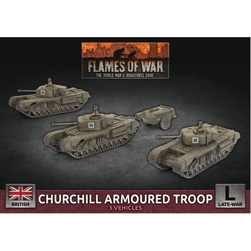 Churchill Armoured Squadron (x3 Plastic)