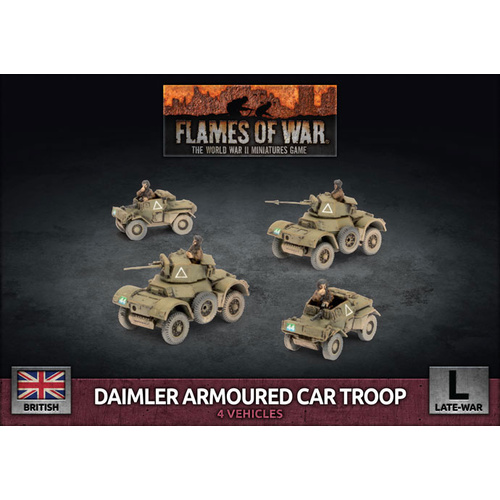 Daimler Armoured Car Troop (x4) (Plastic) BBX61