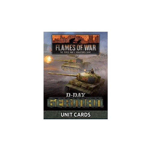 Flames of War: D-Day German Unit Cards