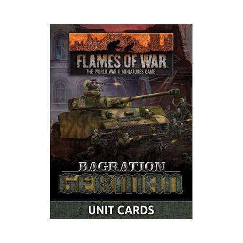 Flames of War: Bagration German Unit Cards
