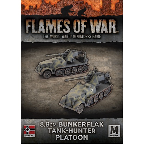 Flames of War: German: Bunkerflak Tank-Hunter Platoon (x2)