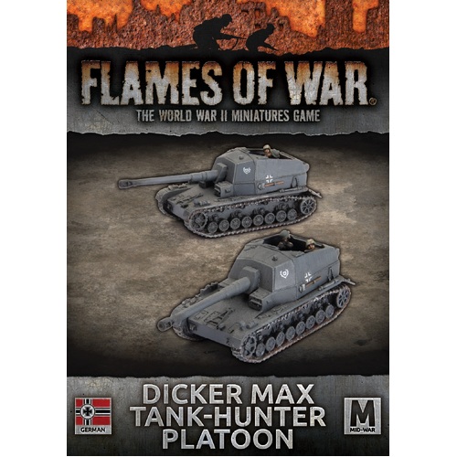 Flames of War: German: Dicker Max Tank-Hunter Platoon (x2)