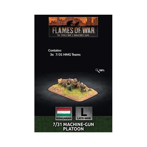 Flames of War: Hungarian: 7/31 MG Platoon