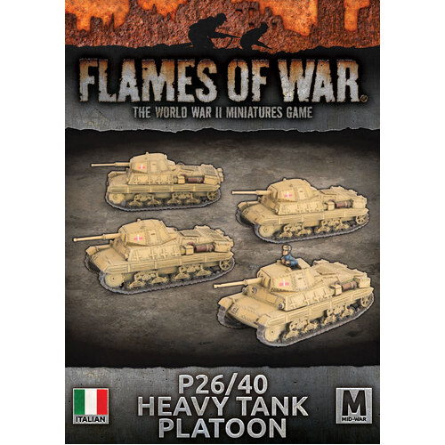 Flames of War: Italian: P40 Heavy Tank (x4)