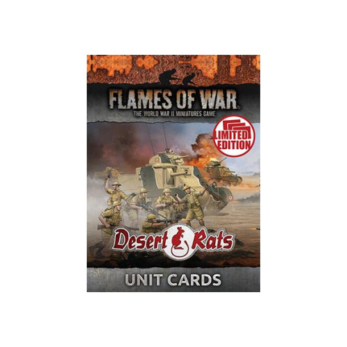 Flames of War: Desert Rats Unit Cards (Ltd Ed)