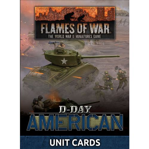 Flames of War: D-Day American Unit Cards
