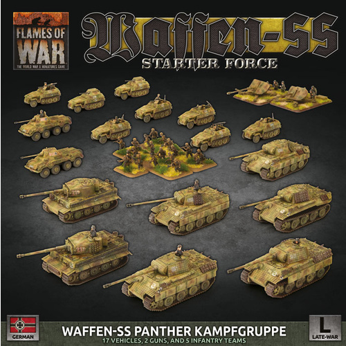 Flames of War: GEAB19 German Waffen-SS Panther Kampfgruppe (Plastic)