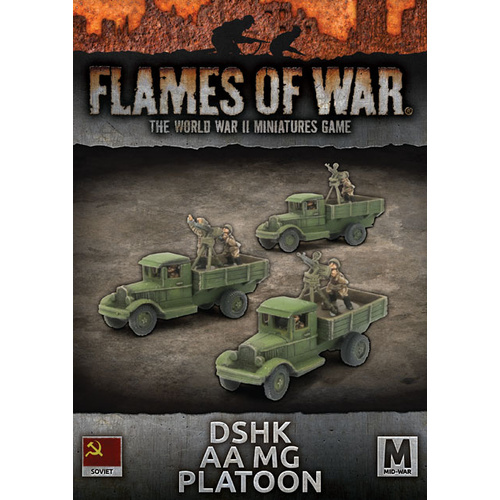 Flames of War: Soviet DSHK AA Platoon (x3)