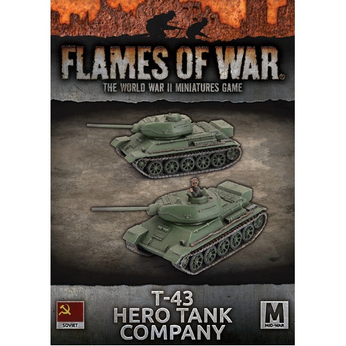 Flames of War: Soviet: T-43 Hero Tank Company (x2)
