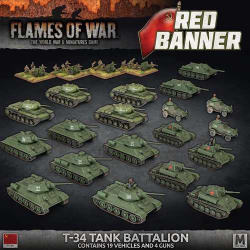 Flames of War: Red Banner: T-34 Tank Battalion Army Deal (MW)
