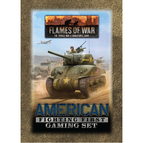 Flames of War: American Fighting First Tin (x20 Tokens, x2 Objectives, x16 Dice)
