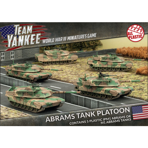 Team Yankee: M1 Abrams Tank Platoon (x5) (Plastic)