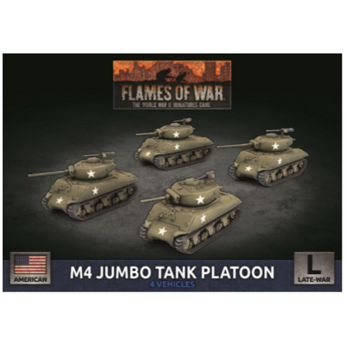 Flames of War: American: M4 Jumbo Platoon (x4 Plastic)