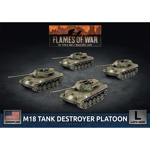 Flames of War: American: M18 Hellcat (76mm) Tank Destroyer Platoon (x4 Plastic)