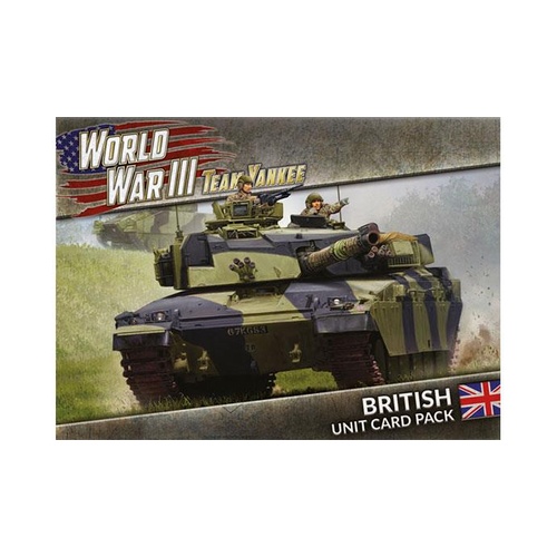 WWIII: British Unit Card Pack (39 cards)
