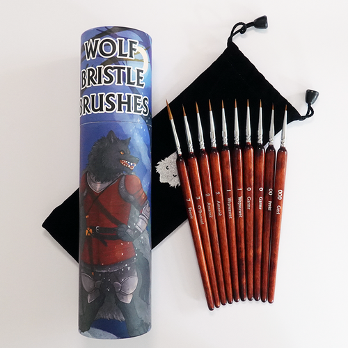 Chronicle Cards: Wolf Bristle Brush Set