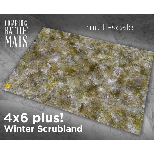 Battle Mat: 4x6 Winter Scrubland