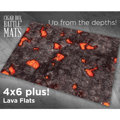 Battle Mat: 4x6 Lava Flats