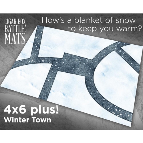 Battle Mat: 4x6 Winter Town
