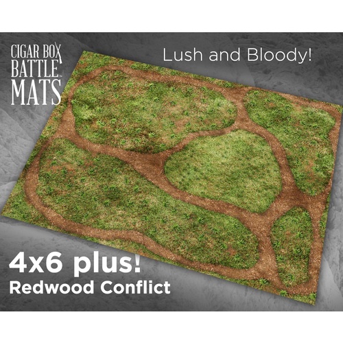 Battle Mat: 4x6 Redwood Conflict (6-28mm Scale)
