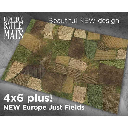 Battle Mat: 4x6 New Europe 2 - Just Fields (6-28mm Scale)