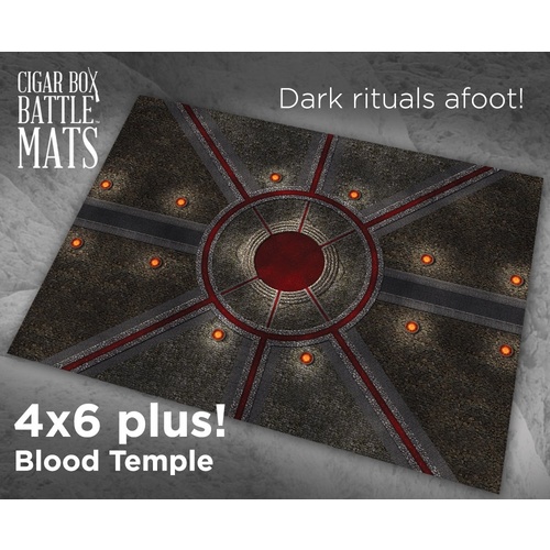 Battle Mat: 4x6 Blood Temple (10-28mm Scale)