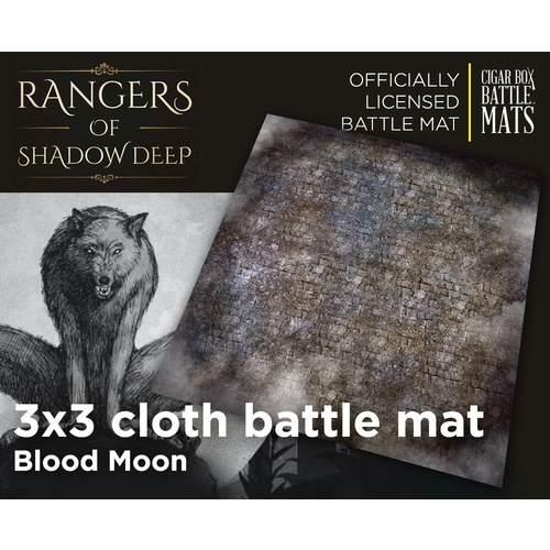 Battle Mat: 3x3 Rangers of Shadow Deep - Blood Moon (20-40mm Scale)