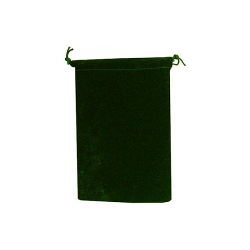 Green Velour Dice Pouch: Large