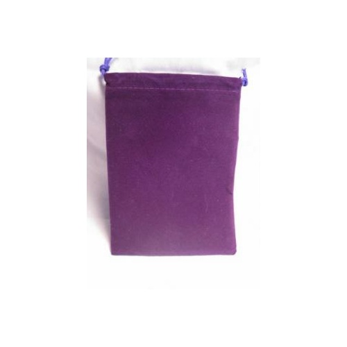 Purple Velour Dice Pouch: Large
