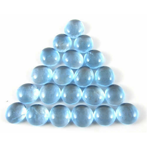 Gaming Stones Crystal Light Blue Glass Stones (Qty 23-27) in 4" Tube