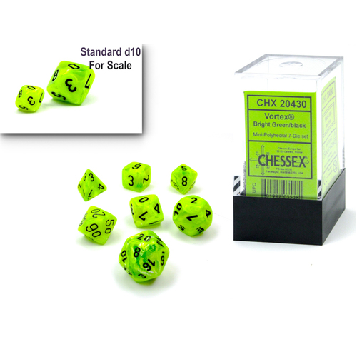 Vortex mini-polyhedral Bright Green/Black (7)
