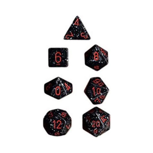 Speckled Poly Space Dice Set (7)