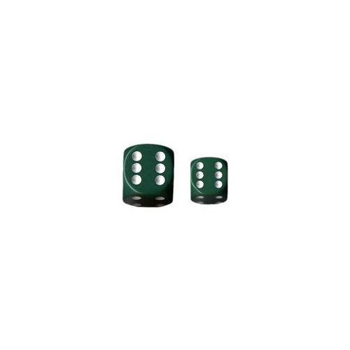 Opaque 16mm D6 Green w/ White (12)