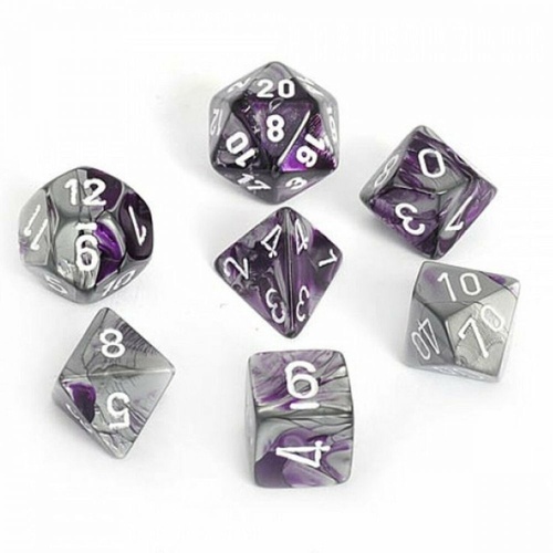Gemini Purple-Steel/White 7-Die Set