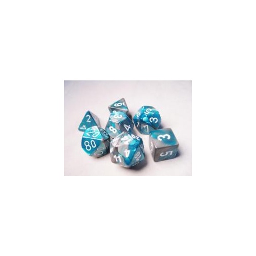 Gemini Dice Collection Bescon Gemini Glowing Polyhedral Dice Set - ICY Rocks Luminous 7-Piece RPG Dice In Brick Box IPad Mini Accessory Pouch Black - Foto 11