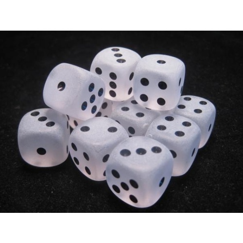Frosted 16mm D6 Clear/Black (12)