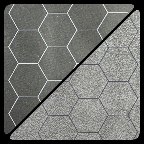 Battlemat™ 1” Reversible Black-Grey Hexes