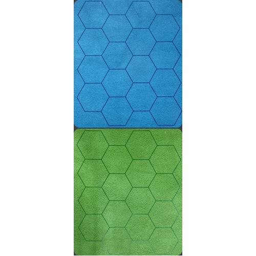 Megamat® 1” Reversible Blue-Green Hexes